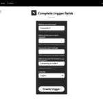 Configuring the trigger options